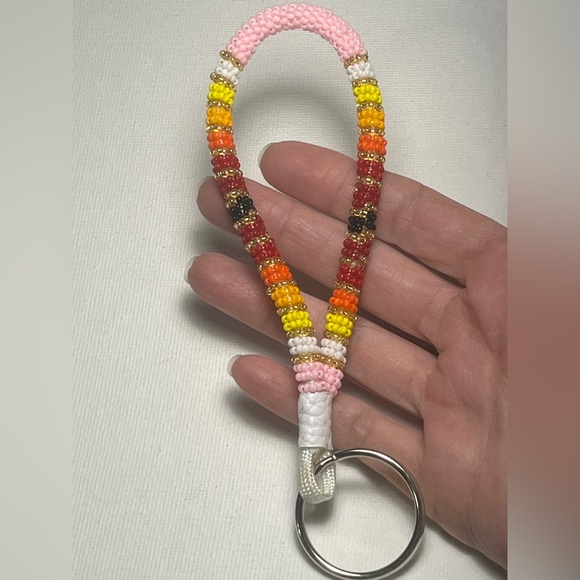 Colorful Beaded Keychain Loop - Picture 3 of 3